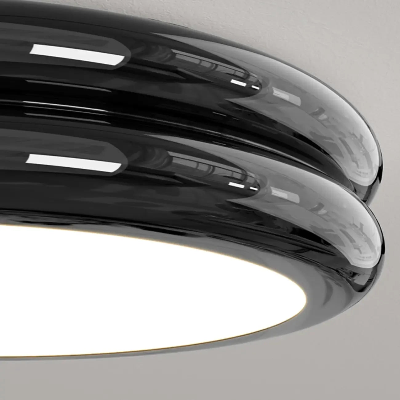 Plafonnier LED circulaire encastré à intensité variable pour salon