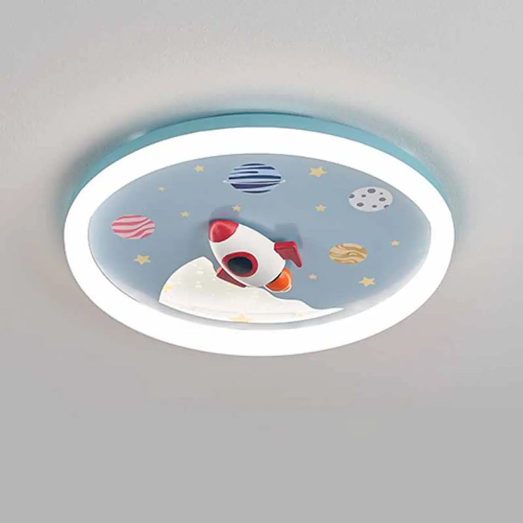 Plafonnier LED rose romantique pour la décoration de la chambre d'enfant