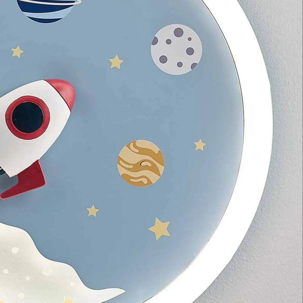 Plafonnier LED rose romantique pour la décoration de la chambre d'enfant