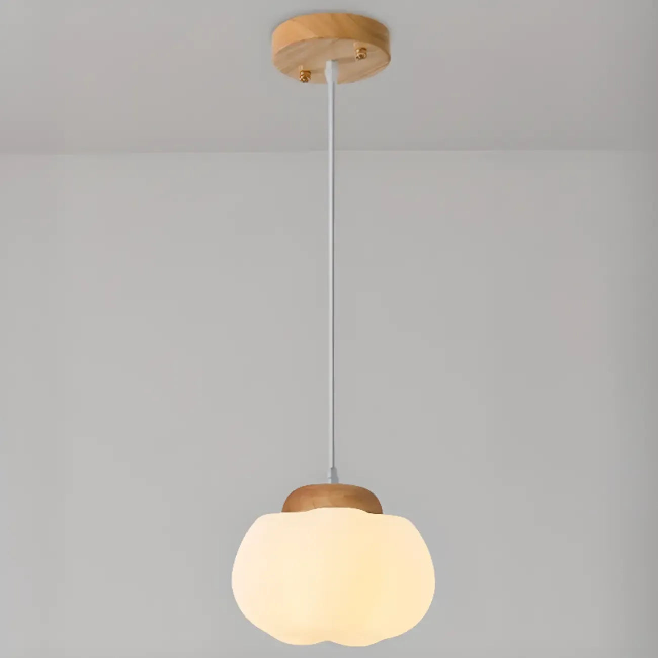 Suspension glamour en forme de citrouille avec suspension réglable