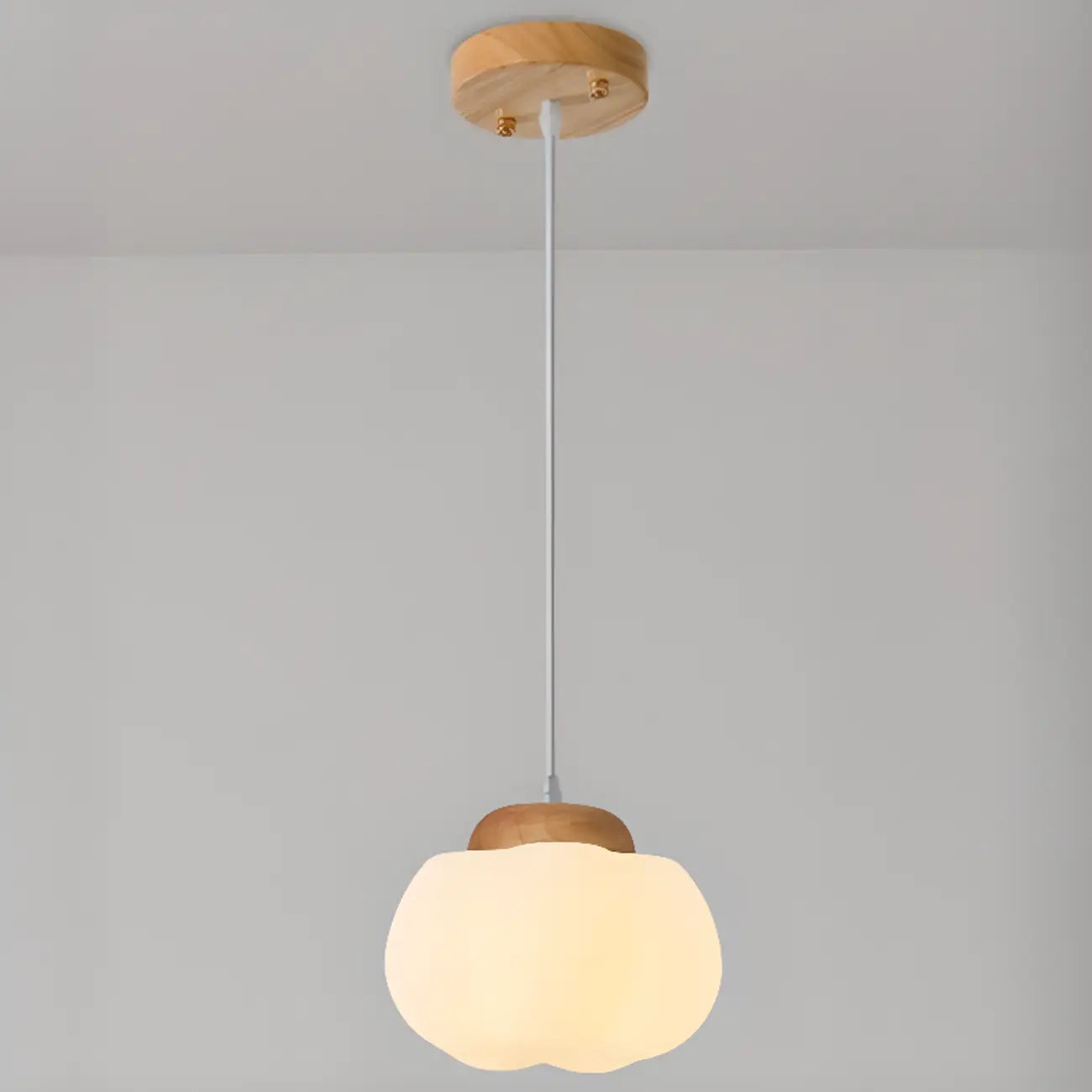 Suspension glamour en forme de citrouille avec suspension réglable