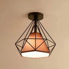 Plafonnier LED semi-encastré créatif en fer pour éclairage intérieur