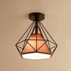 Plafonnier LED semi-encastré créatif en fer pour éclairage intérieur