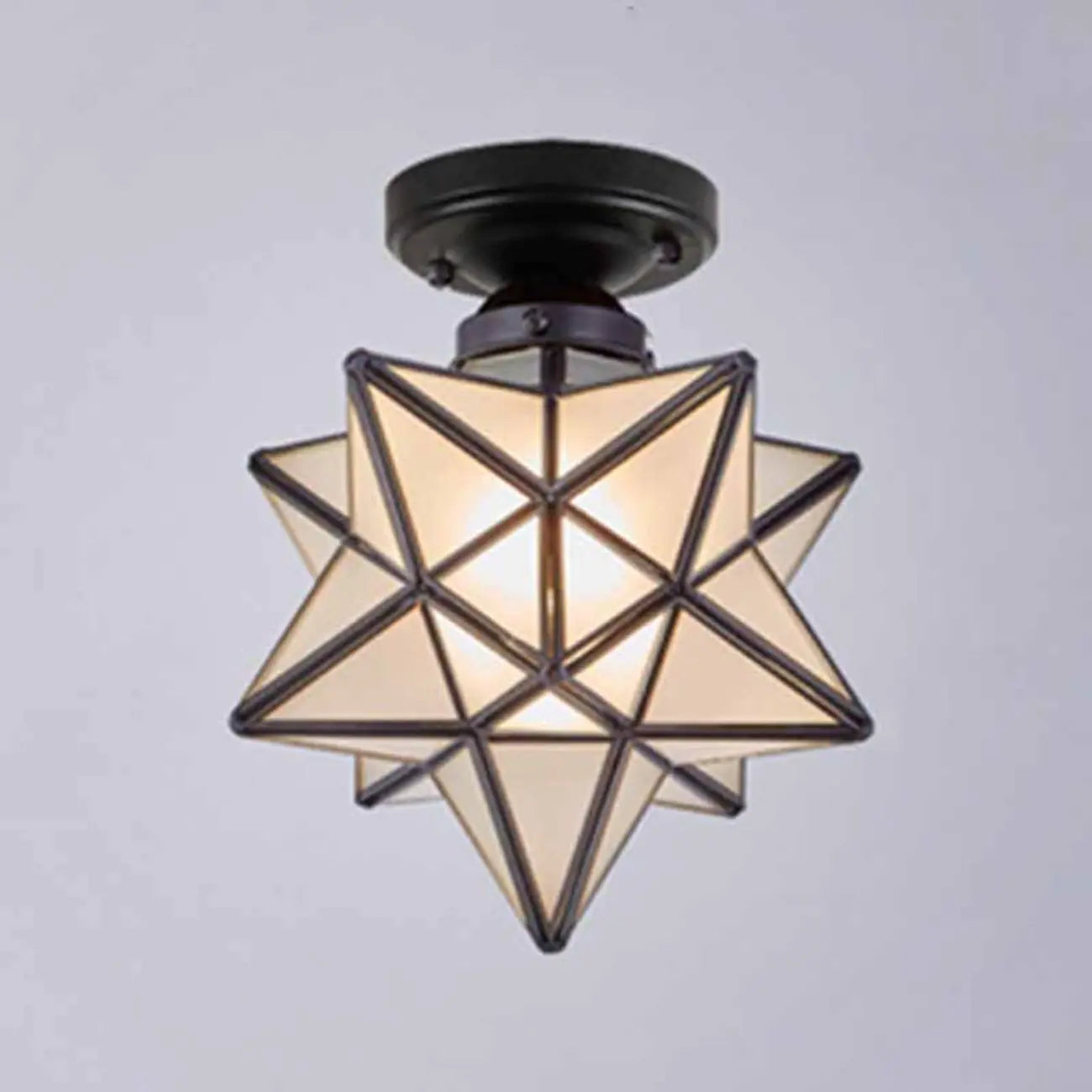 Plafonnier LED semi-encastré créatif en fer pour éclairage intérieur
