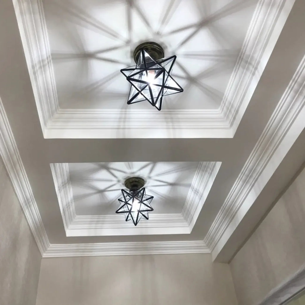 Plafonnier LED semi-encastré créatif en fer pour éclairage intérieur