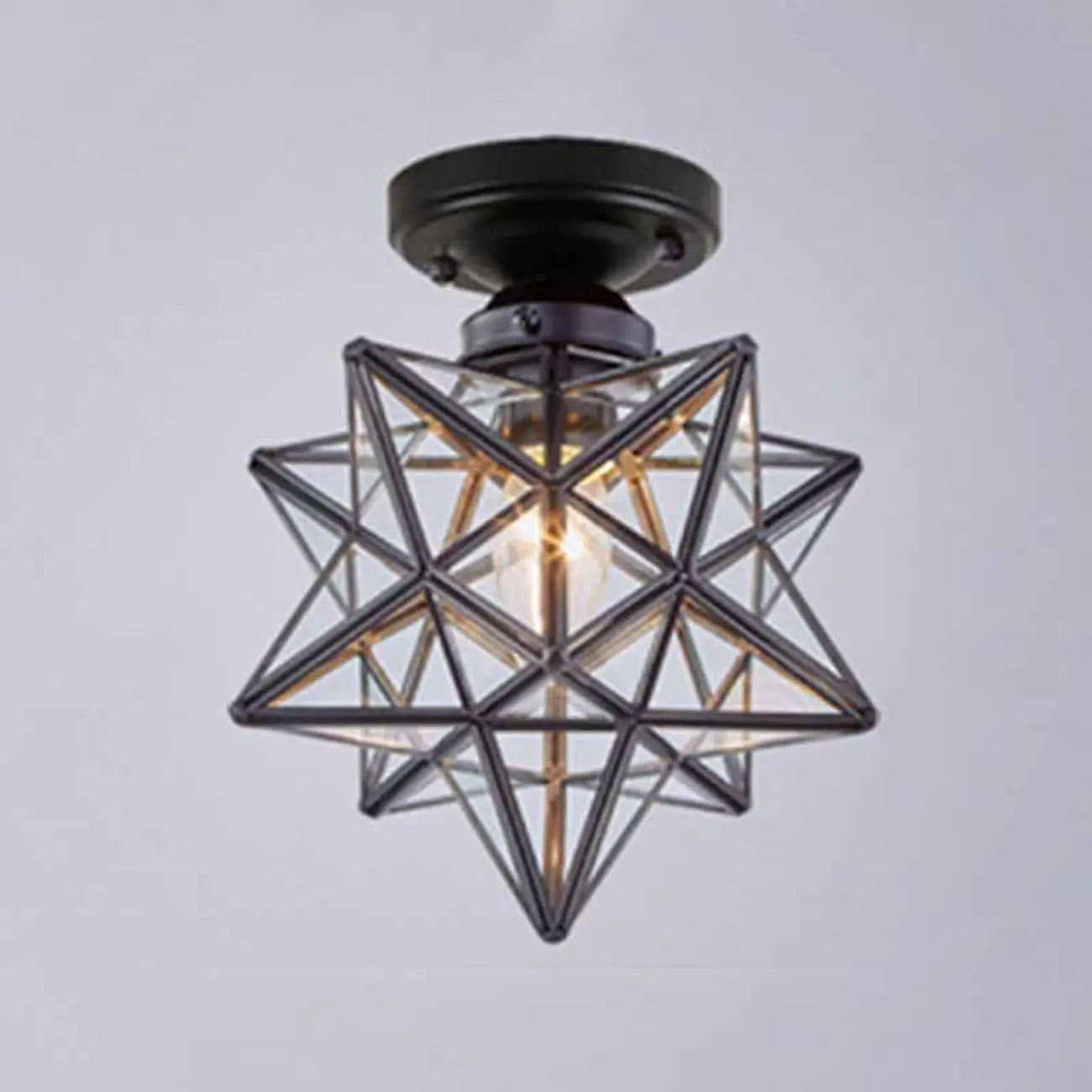 Plafonnier LED semi-encastré créatif en fer pour éclairage intérieur