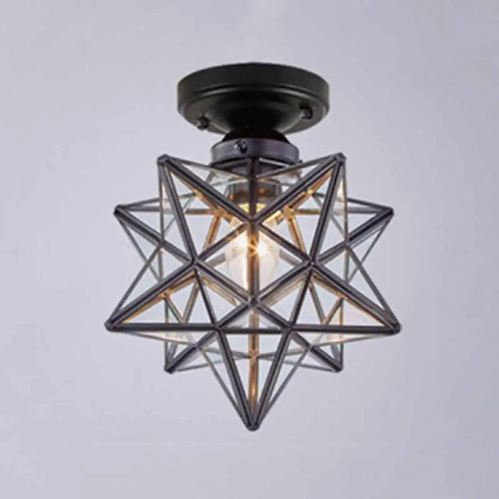 Plafonnier LED semi-encastré créatif en fer pour éclairage intérieur