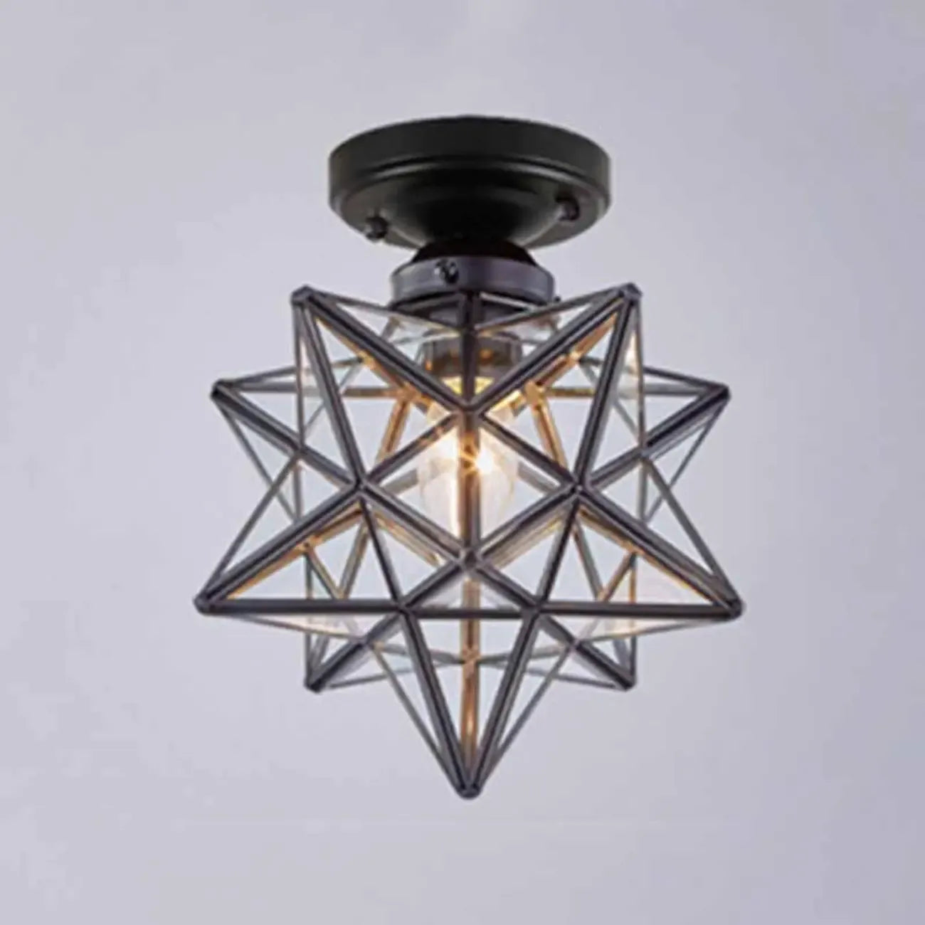 Plafonnier LED semi-encastré créatif en fer pour éclairage intérieur