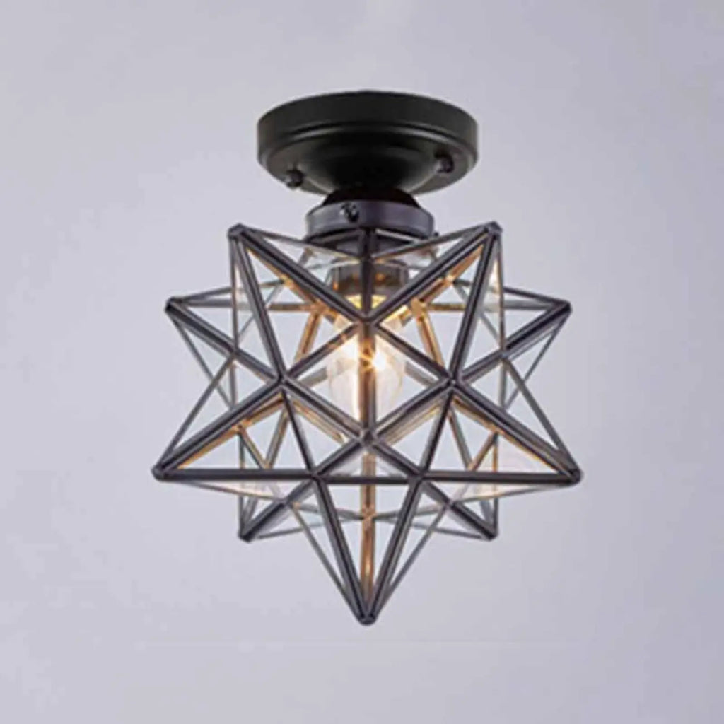 Plafonnier LED semi-encastré créatif en fer pour éclairage intérieur