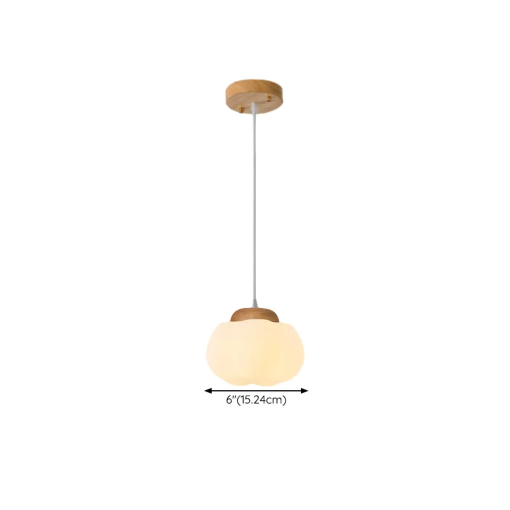 Suspension glamour en forme de citrouille avec suspension réglable