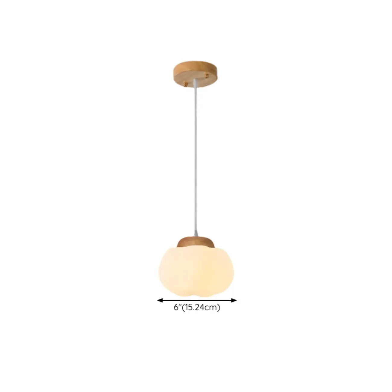 Suspension glamour en forme de citrouille avec suspension réglable