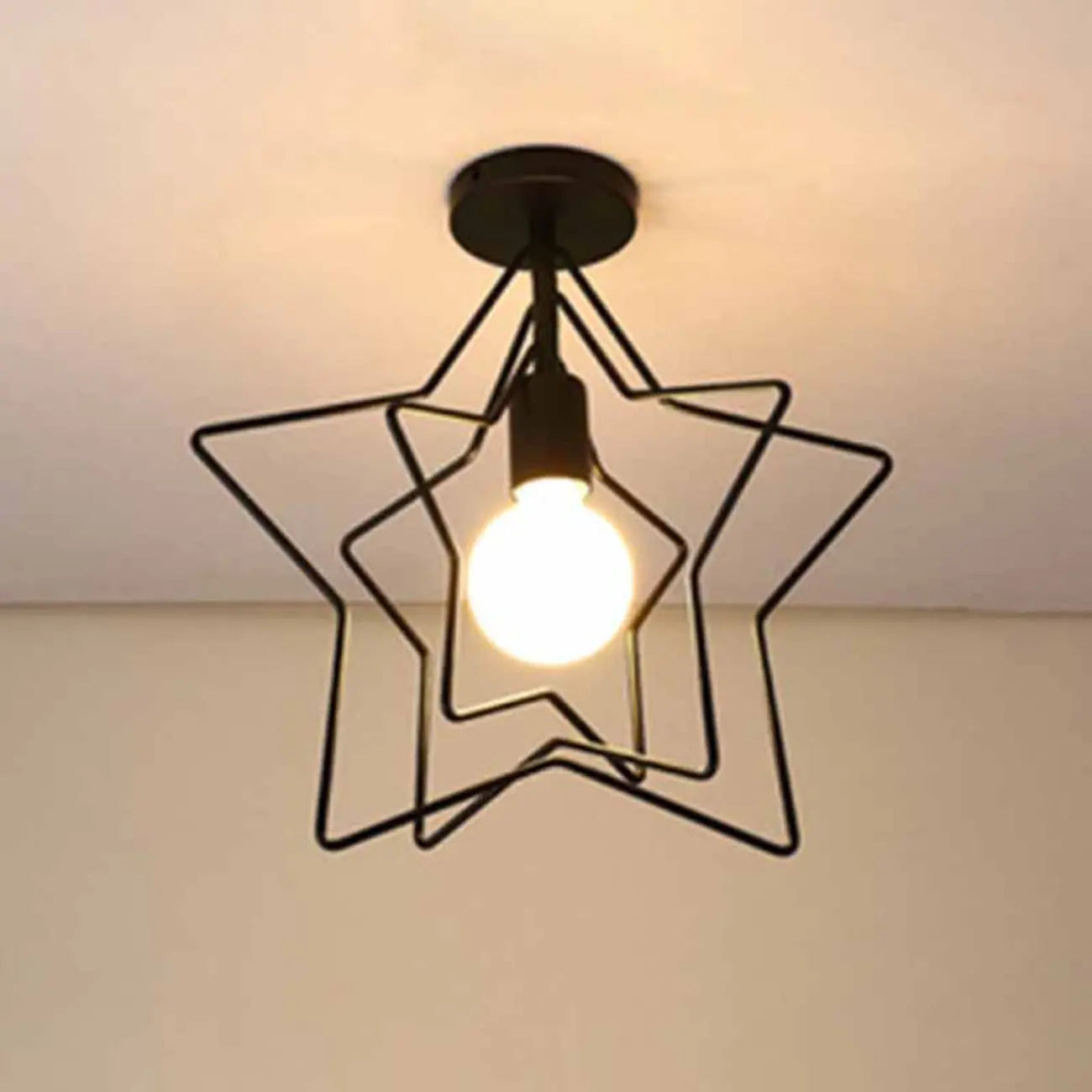 Plafonnier LED semi-encastré créatif en fer pour éclairage intérieur