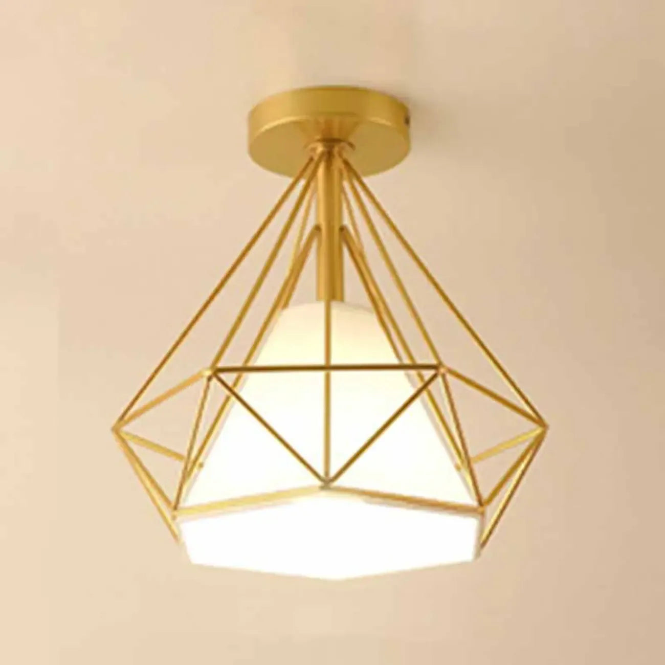 Plafonnier LED semi-encastré créatif en fer pour éclairage intérieur