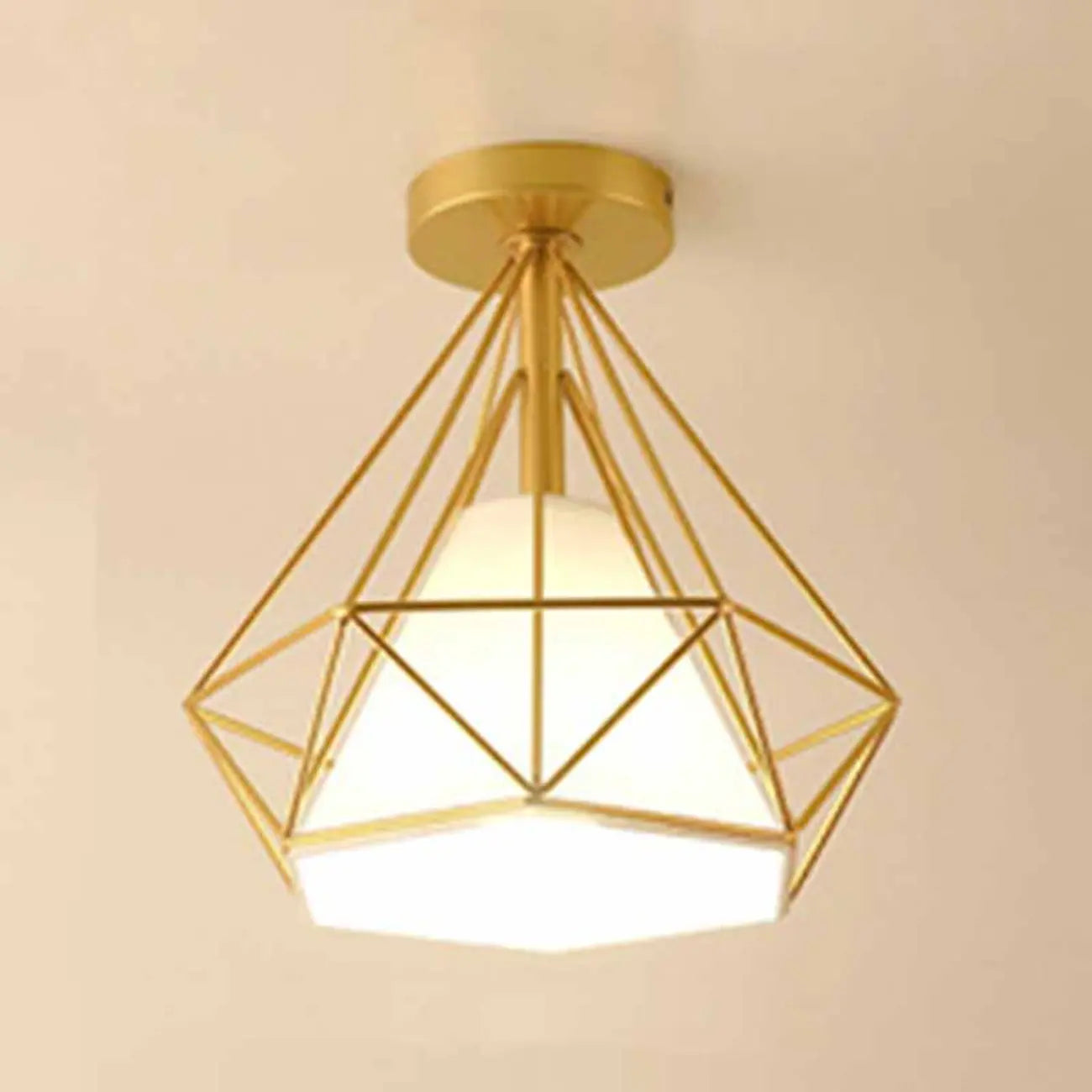Plafonnier LED semi-encastré créatif en fer pour éclairage intérieur