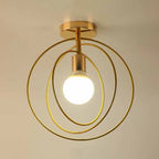 Plafonnier LED semi-encastré créatif en fer pour éclairage intérieur