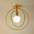 Plafonnier LED semi-encastré créatif en fer pour éclairage intérieur