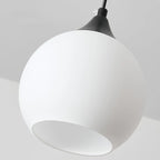 Suspension moderne à 3 lumières avec verre pour salle à manger