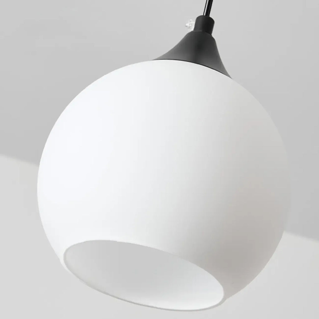 Suspension moderne à 3 lumières avec verre pour salle à manger