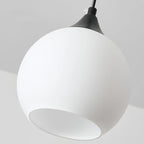 Suspension moderne à 3 lumières avec verre pour salle à manger