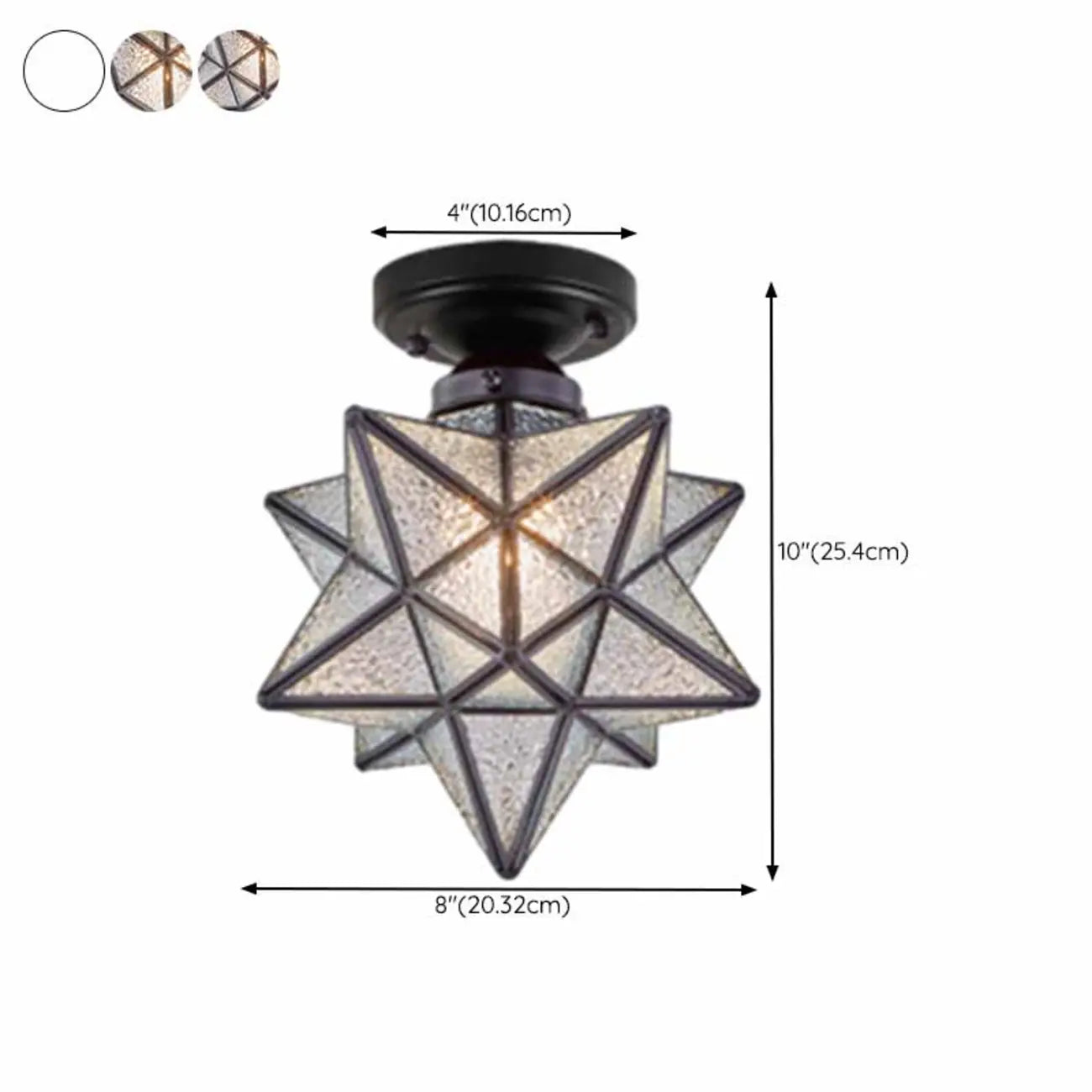 Plafonnier LED semi-encastré créatif en fer pour éclairage intérieur
