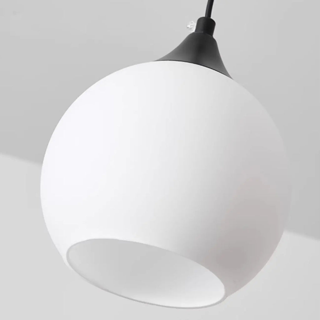 Suspension moderne à 3 lumières avec verre pour salle à manger