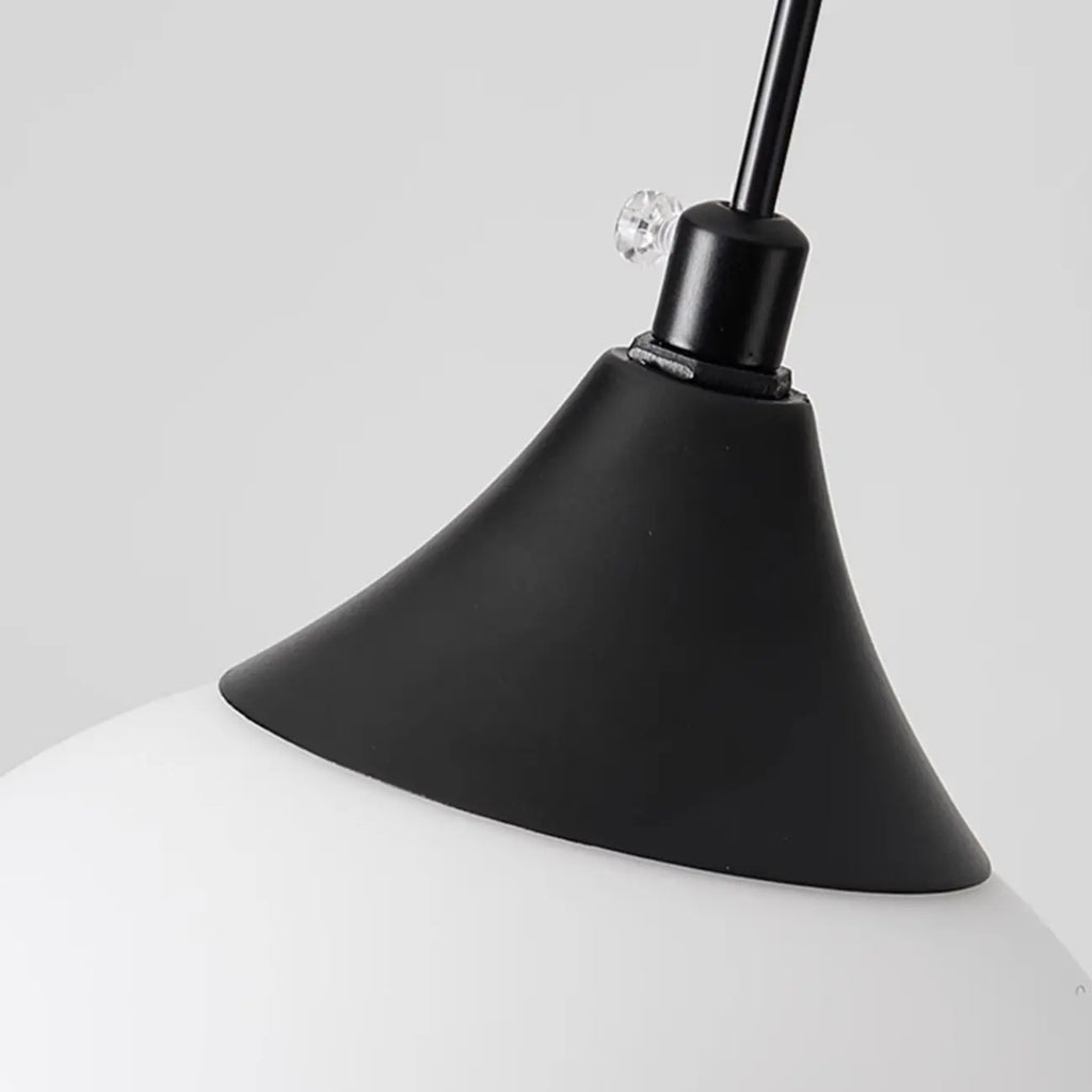 Suspension moderne à 3 lumières avec verre pour salle à manger