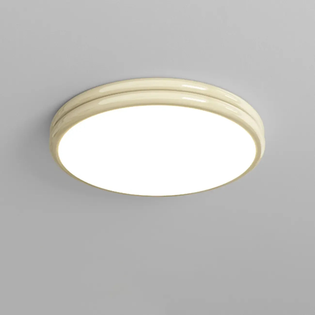 Plafonnier rond double couche encastré pour salon