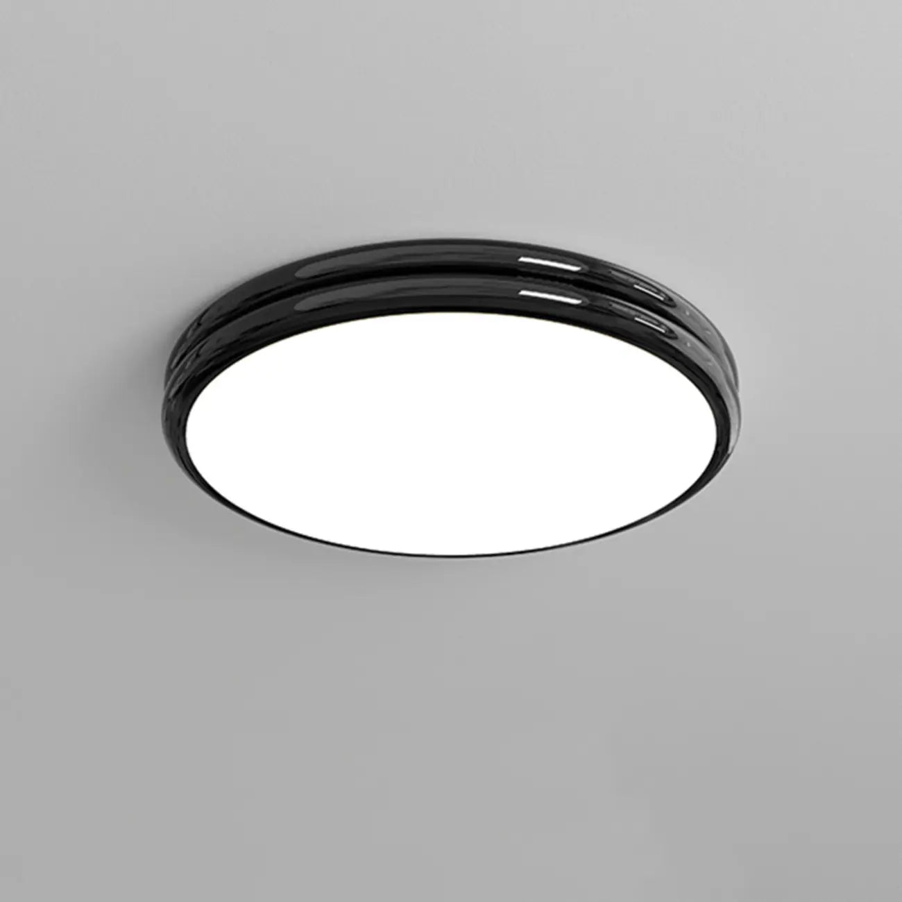 Plafonnier rond double couche encastré pour salon