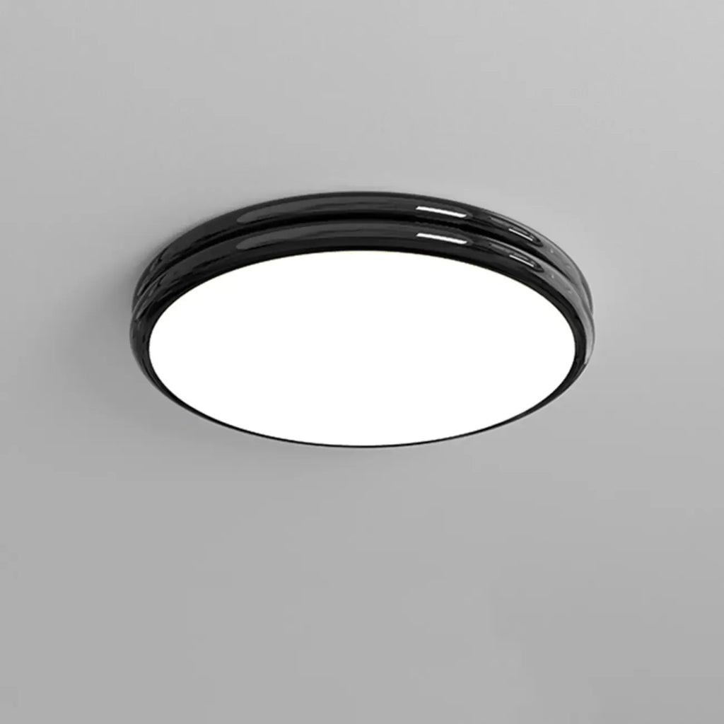 Plafonnier rond double couche encastré pour salon