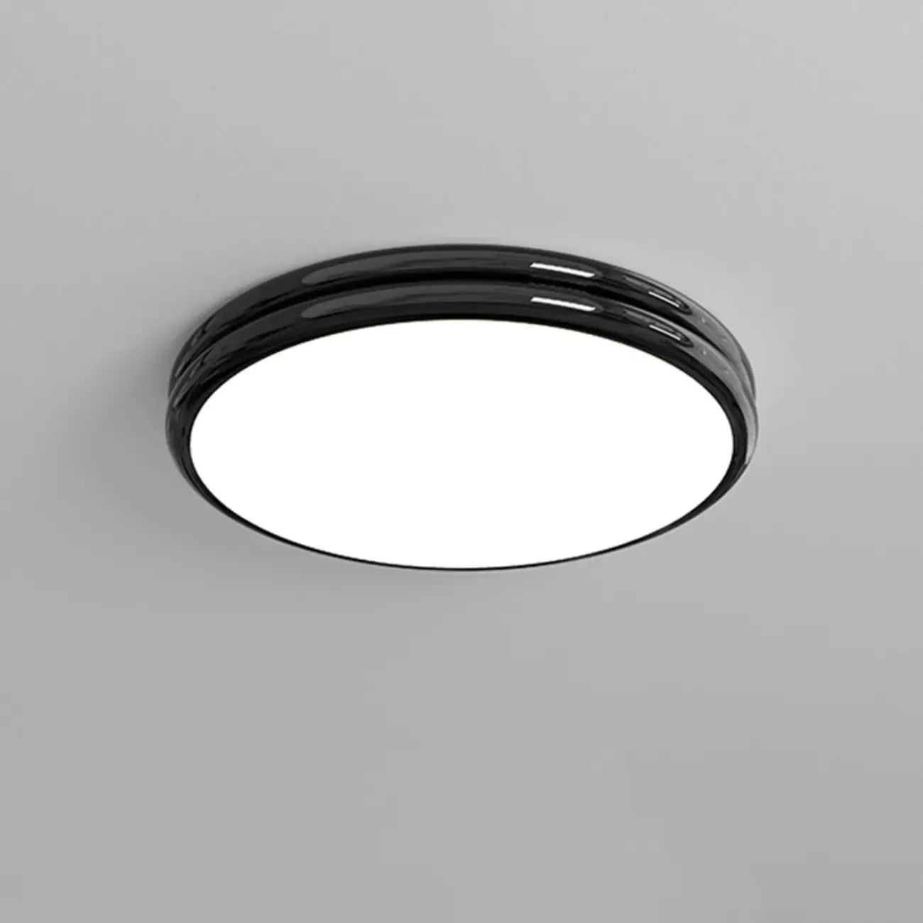 Plafonnier rond double couche encastré pour salon
