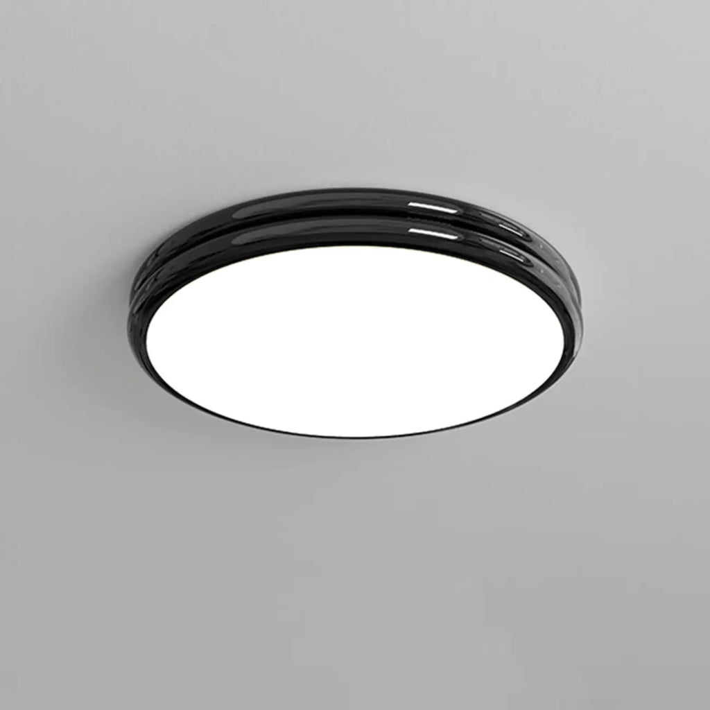 Plafonnier rond double couche encastré pour salon