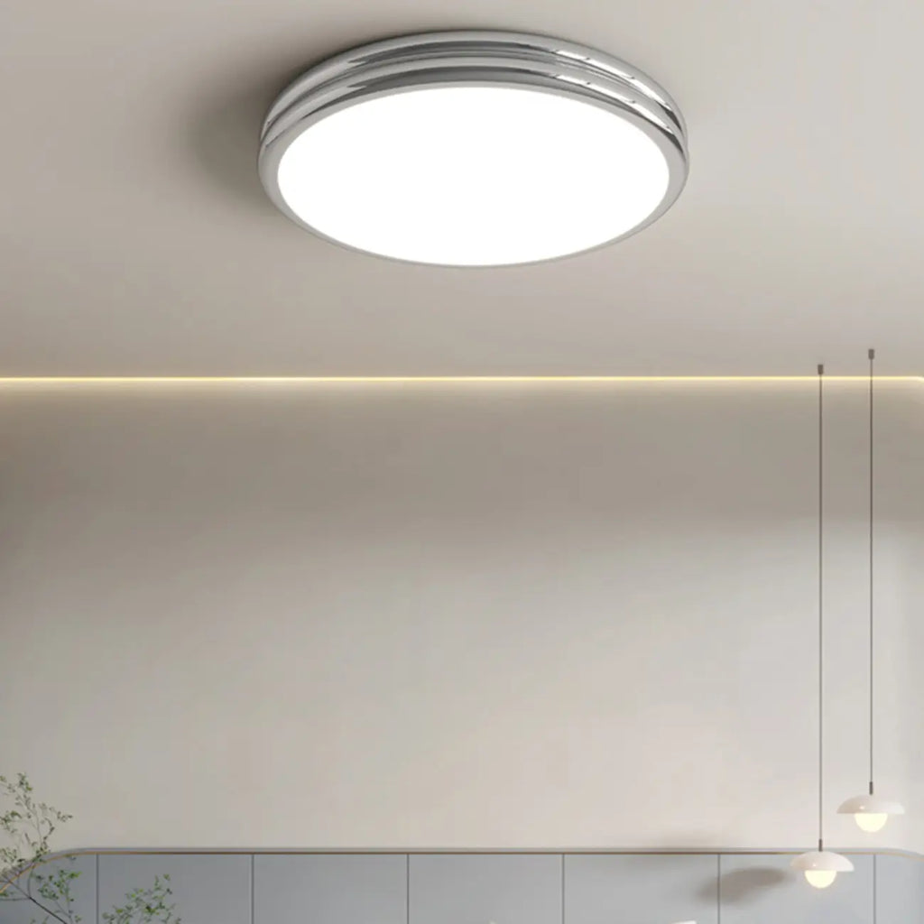 Plafonnier rond double couche encastré pour salon