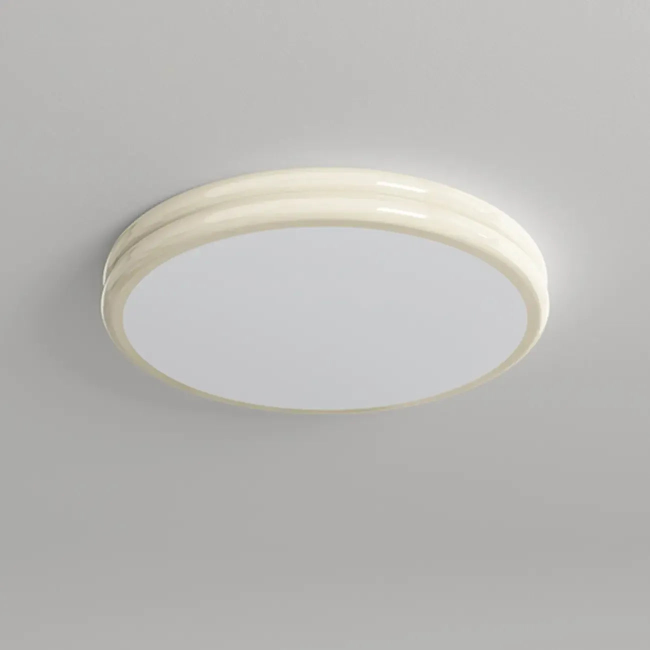 Plafonnier rond double couche encastré pour salon