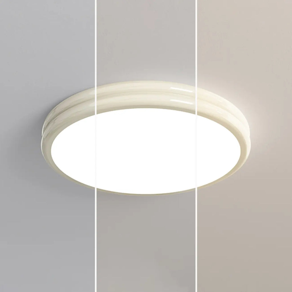 Plafonnier rond double couche encastré pour salon