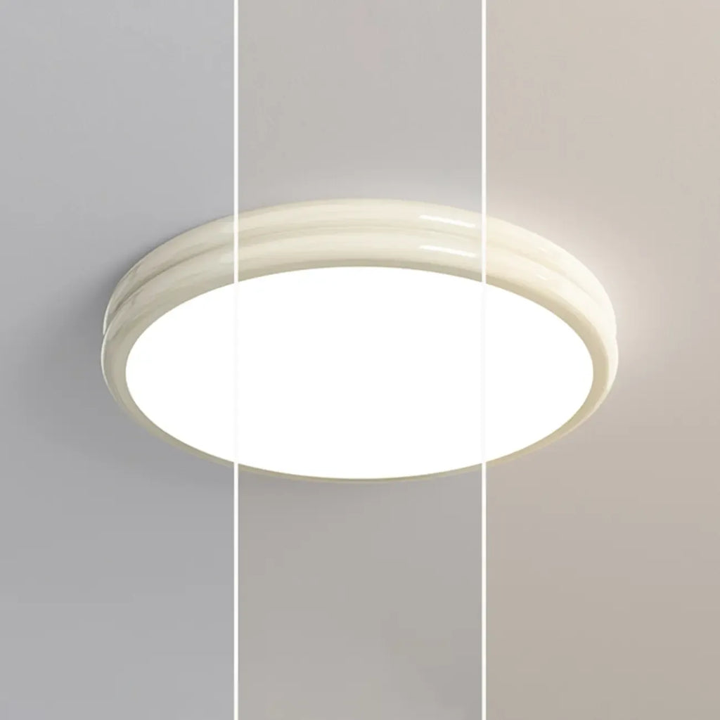 Plafonnier rond double couche encastré pour salon