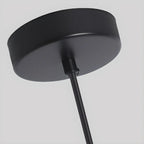 Lampada a Sospensione Industriale Arancione in Metallo per Sala da Pranzo