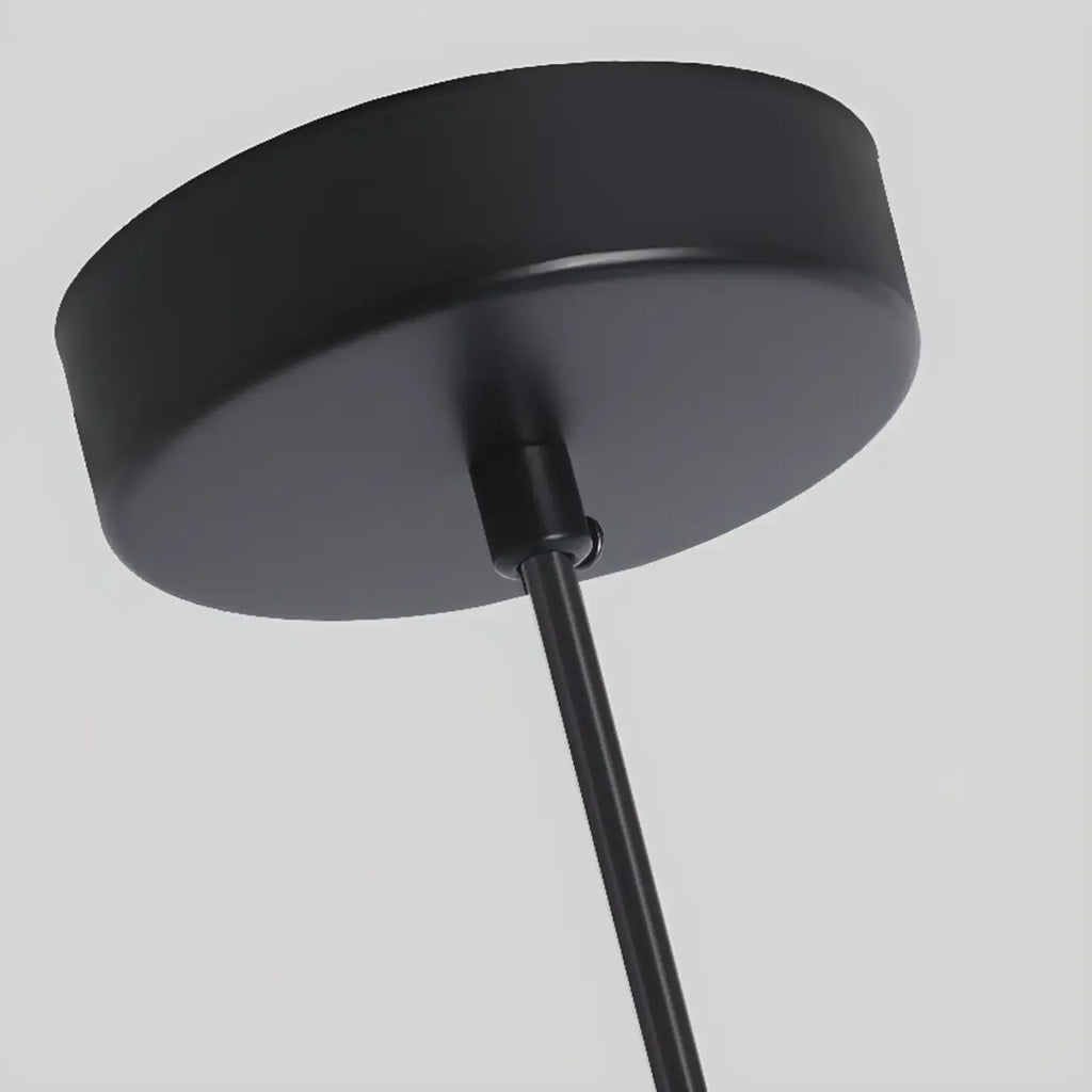 Lampada a Sospensione Industriale Arancione in Metallo per Sala da Pranzo