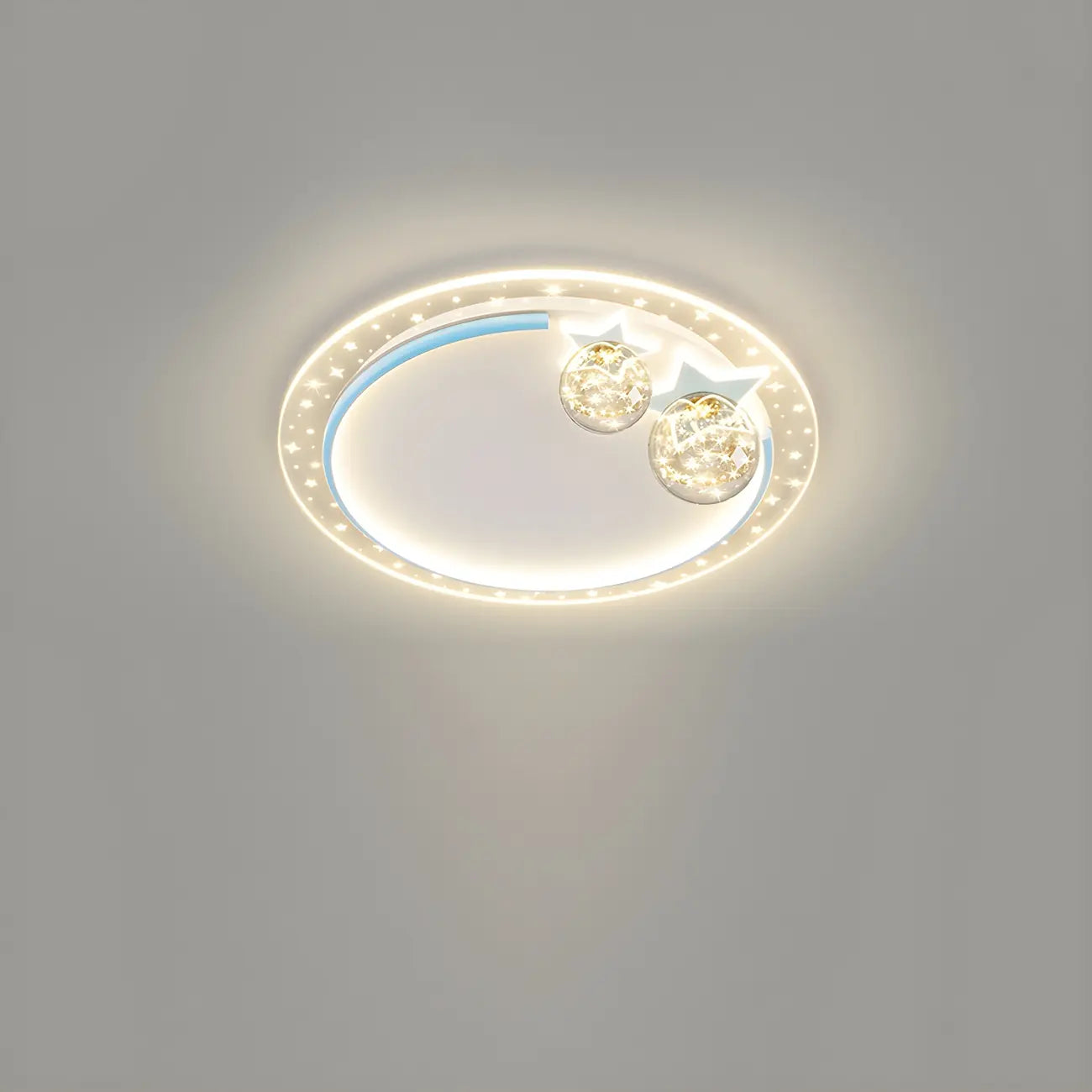 Plafonnier LED encastrable à intensité variable en forme d'étoile pour la décoration de la chambre d'enfant