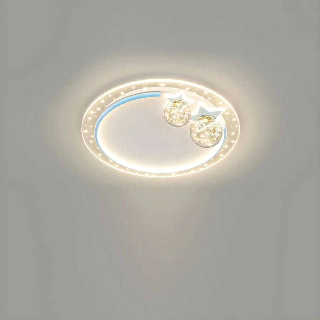 Plafonnier LED encastrable à intensité variable en forme d'étoile pour la décoration de la chambre d'enfant