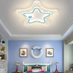 Plafonnier LED encastrable à intensité variable en forme d'étoile pour la décoration de la chambre d'enfant