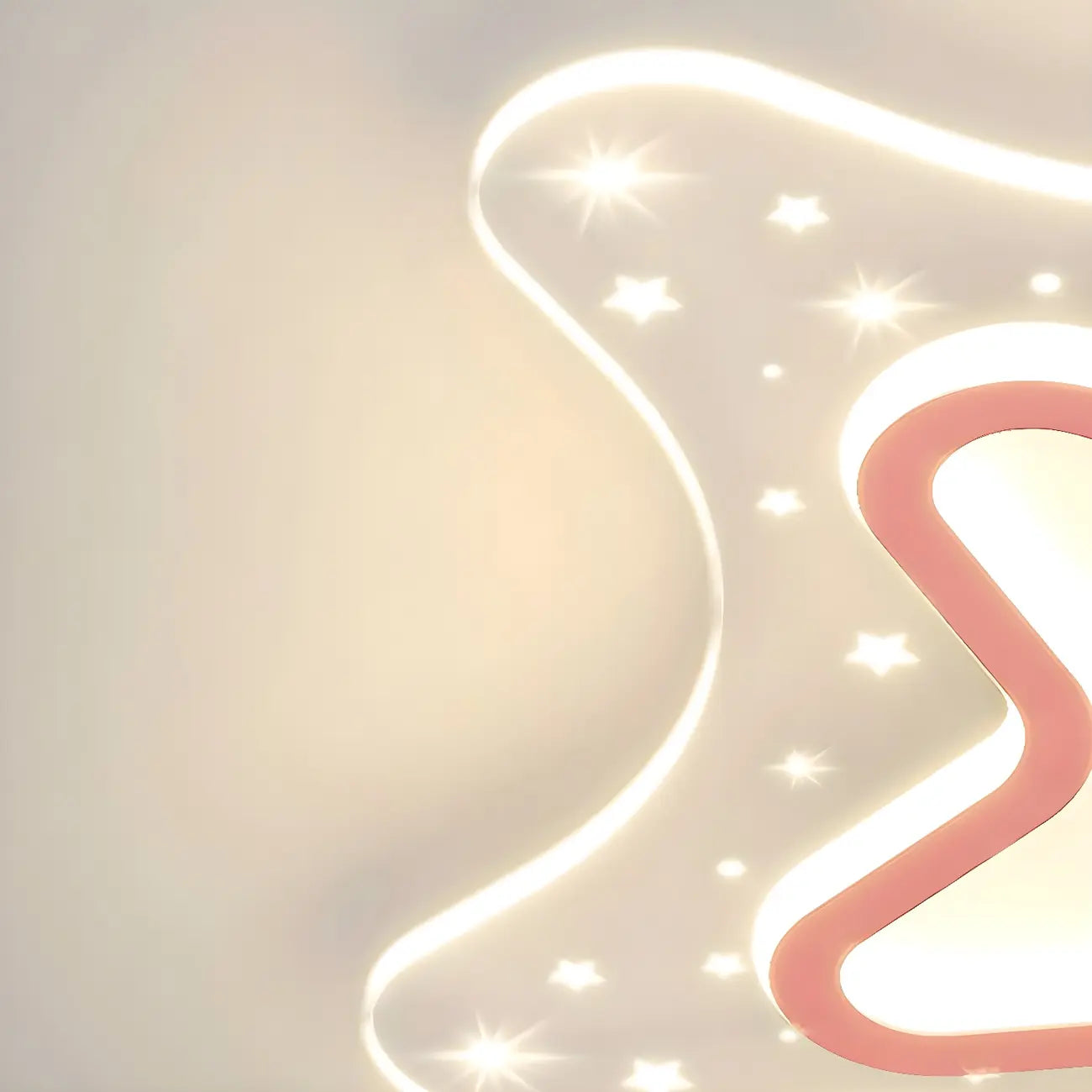Plafonnier LED encastrable à intensité variable en forme d'étoile pour la décoration de la chambre d'enfant