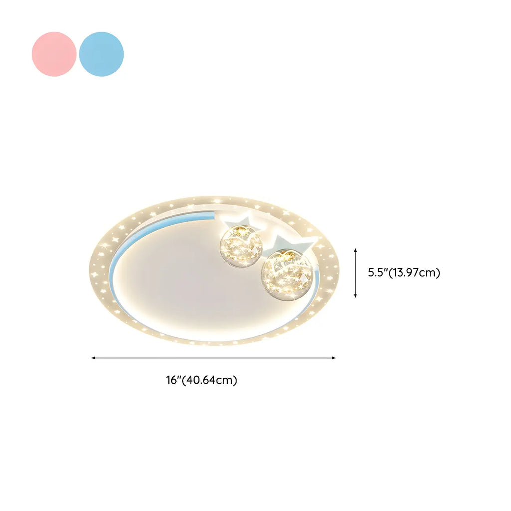 Plafonnier LED encastrable à intensité variable en forme d'étoile pour la décoration de la chambre d'enfant
