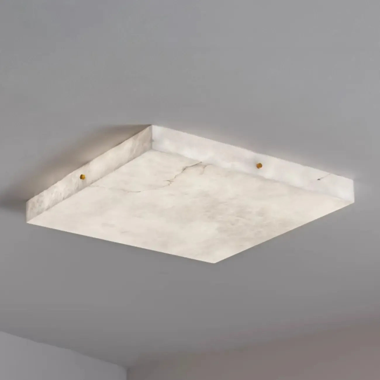 Plafonnier carré encastré à intensité variable pour chambre à coucher