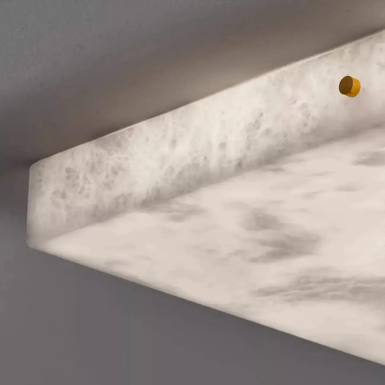 Plafonnier carré encastré à intensité variable pour chambre à coucher