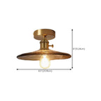Plafonnier LED semi-encastré géométrique ambré pour maison moderne