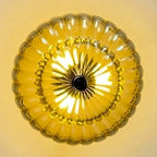 Mini plafonnier en verre en forme de parapluie pour salon