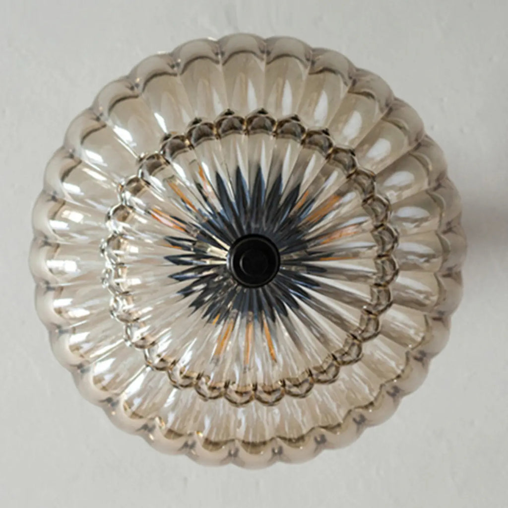 Mini plafonnier en verre en forme de parapluie pour salon