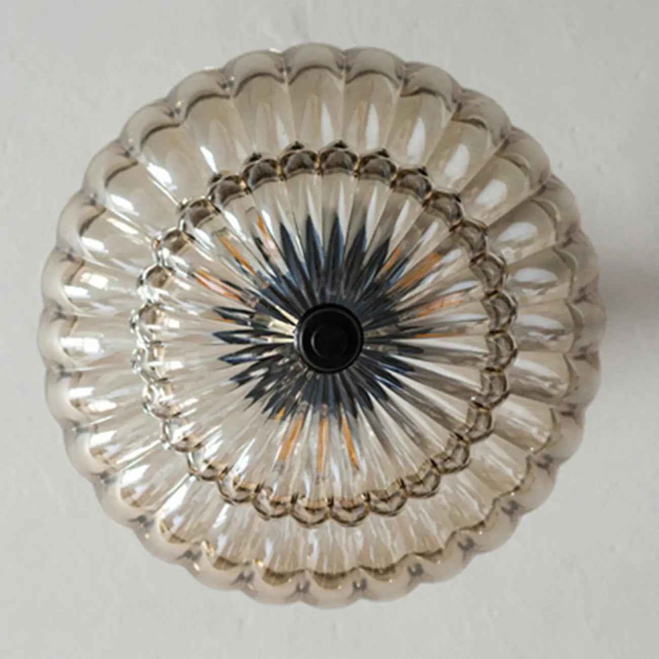 Mini plafonnier en verre en forme de parapluie pour salon