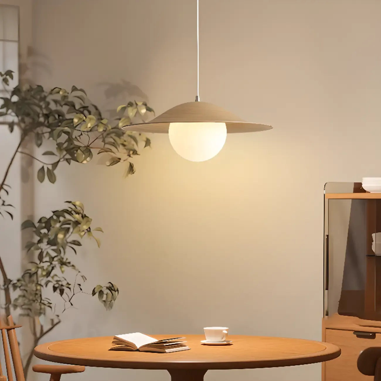 Suspension linéaire en verre blanc nordique pour salle à manger