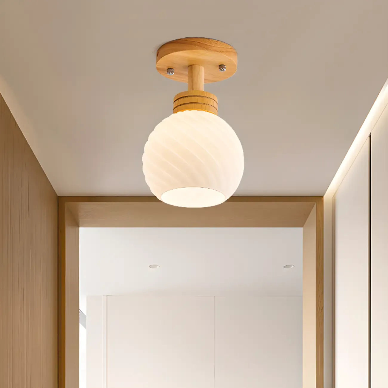 Plafonnier LED élégant à une seule tête pour usage résidentiel